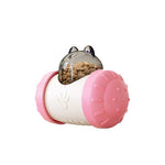 Toy Pink Swing Bear Leaking Balance Car Pet Food Toy